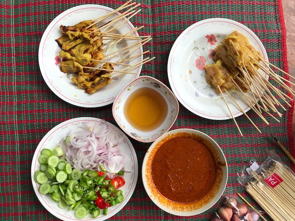 Thai street food Satay